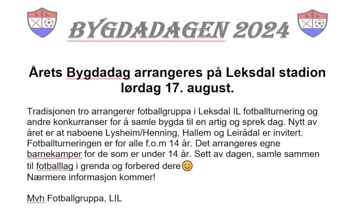 BYGDETURNERING 2024